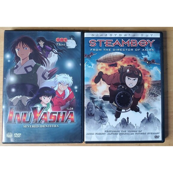 Steamboy Director's Cut Exclusive Illustration Postcard & InuYasha Vol 24 DVD's - Picture 1 of 7